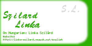 szilard linka business card