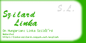 szilard linka business card